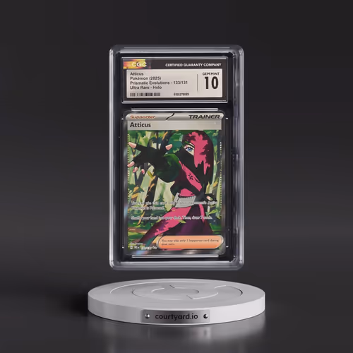 2025 Pokémon Pre EN-Prismatic Evolutions #133 Atticus - Ultra Rare (CGC 10 GEM MINT)
