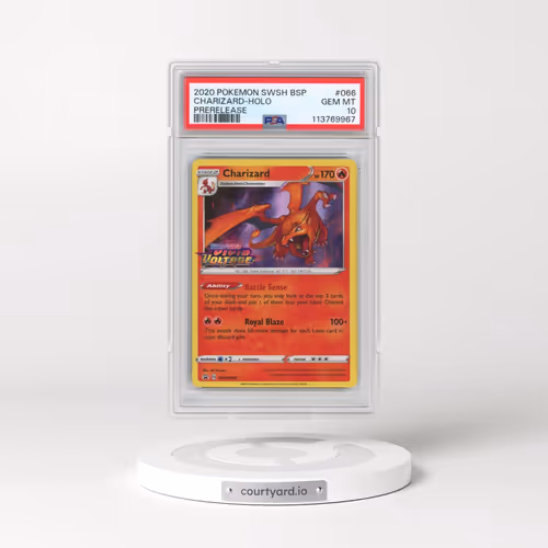 2020 Pokémon Swsh Black Star Promo #066 Charizard - Holo Prerelease (PSA 10 GEM MINT)