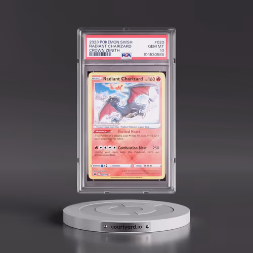 2023 Pokémon Sword and Shield Crown Zenith #020 Radiant Charizard - Holo (PSA 10 GEM MINT)