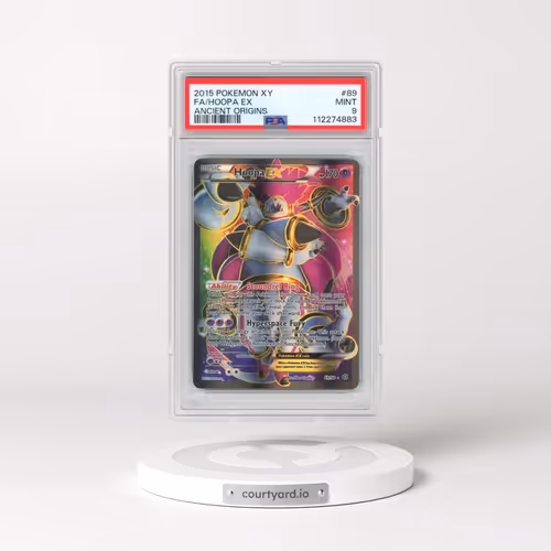 2015 Pokémon XY Ancient Origins #89 Hoopa EX - Holo Full Art (PSA 9 MINT)