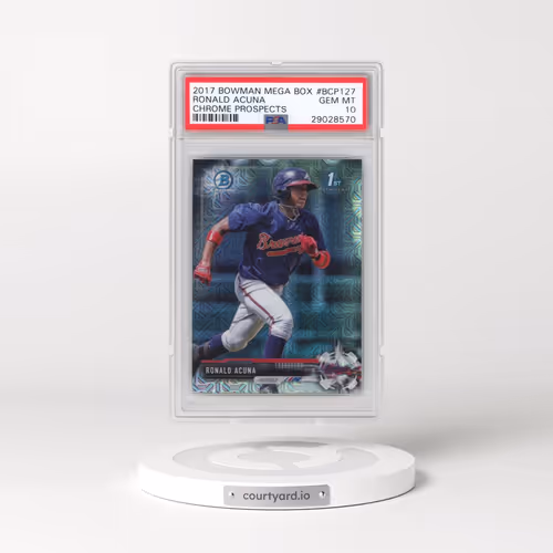 2017 Bowman Mega Box Chrome Prospects #BCP127 Ronald Acuna (PSA 10 GEM MINT)