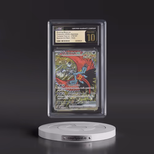 2024 High Class Pack: Terastal Fest ex - sv8a #218/187 Roaring Moon ex - Special Art Rare Holo (CGC