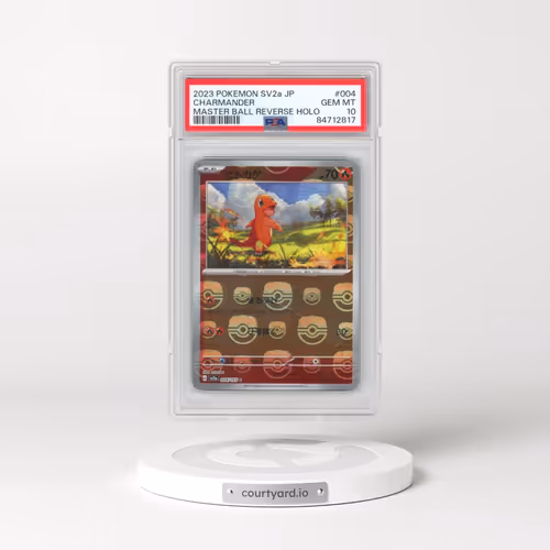 2023 Pokémon Sv2a-Pokemon 151 #004 Charmander - Reverse Holo Master Ball (PSA 10 GEM MINT)