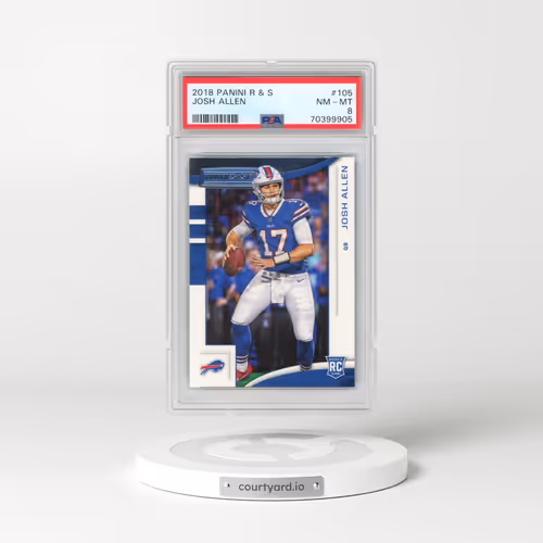 2018 Panini Rookies & Stars #105 Josh Allen (PSA 8 NM-MT)