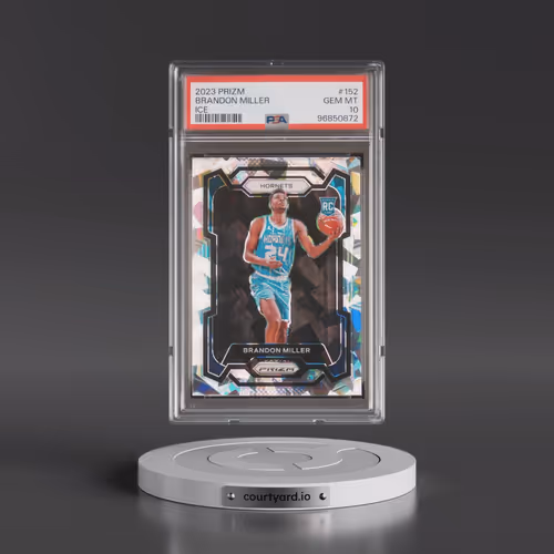2023 Panini Prizm #152 Brandon Miller - Ice (PSA 10 GEM MINT)