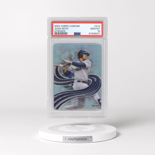 2024 Topps Chrome Strokes #S14 Juan Soto (PSA 10 GEM MINT)