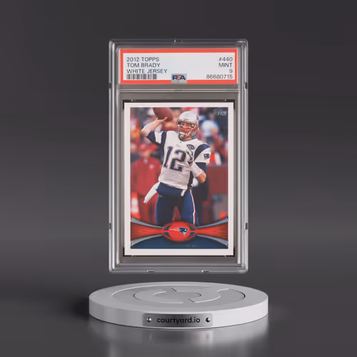 2012 Topps #440 Tom Brady - White Jersey (PSA 9 MINT)