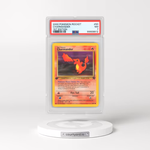 2000 Team Rocket #50 Charmander - 1st Edition (PSA 7 NM)