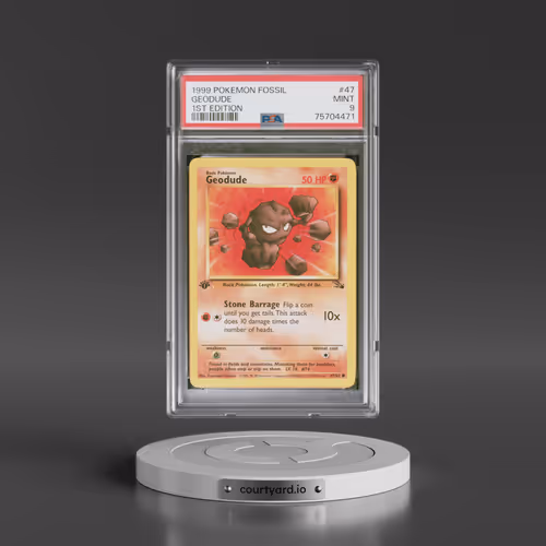 1999 Pokémon Fossil #47 Geodude - 1st Edition (PSA 9 MINT)