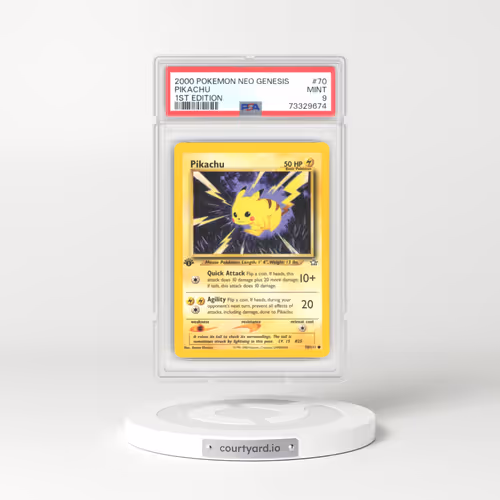 2000 Pokémon Neo Genesis #70 Pikachu - 1st Edition (PSA 9 MINT)