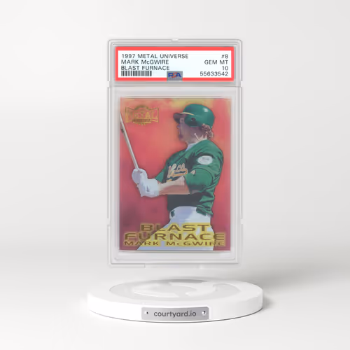 1997 Metal Universe Blast Furnace #8 Mark McGwire (PSA 10 GEM MINT)