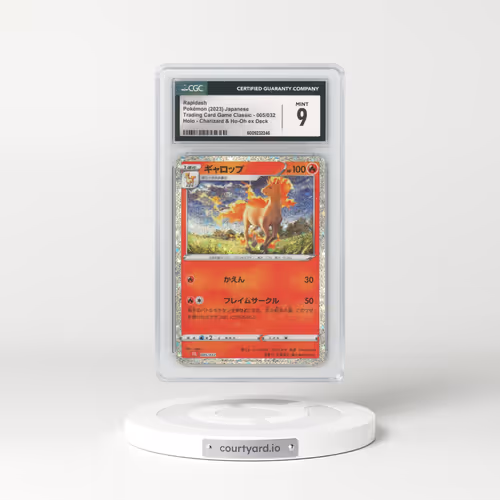 2023 Trading Card Game Classic - CLF, CLL, CLK #005/032 Rapidash - Charizard & Ho-Oh ex Deck - CLL Holo (CGC 9 MINT)