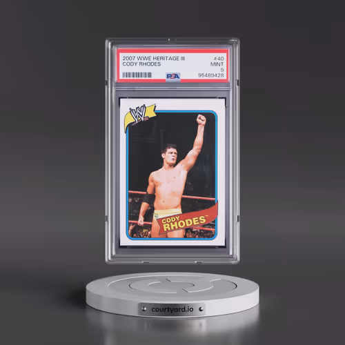 2007 Topps WWE Heritage III #40 Cody Rhodes (PSA 9 MINT)