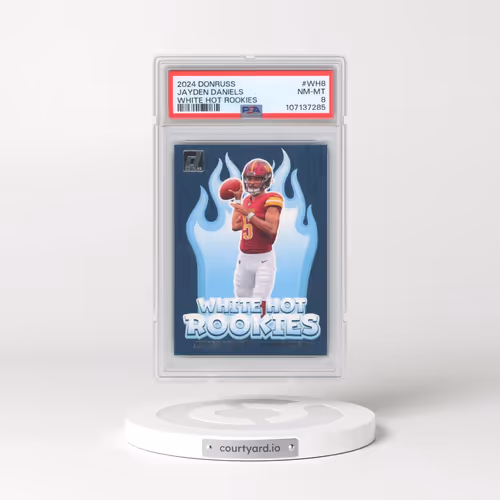 2024 Panini Donruss White Hot Rookies #WH8 Jayden Daniels (PSA 8 NM-MT)