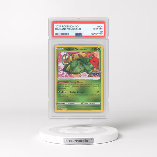 2022 Pokémon GO #004 Radiant Venusaur - Holo (PSA 10 GEM MINT)