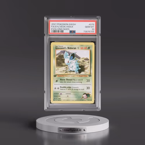 2021 Pokémon Sword & Shield Evolving Skies #075 Sylveon Vmax - Full Art (PSA 10 GEM MINT)