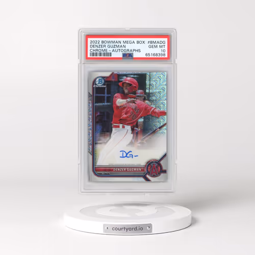 2022 Bowman Mega Box Chrome Autographs #DG Denzer Guzman (PSA 10 GEM MINT)