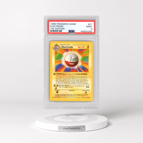 1999 Pokémon Game #21 Electrode - 1st Edition (PSA 9 MINT)
