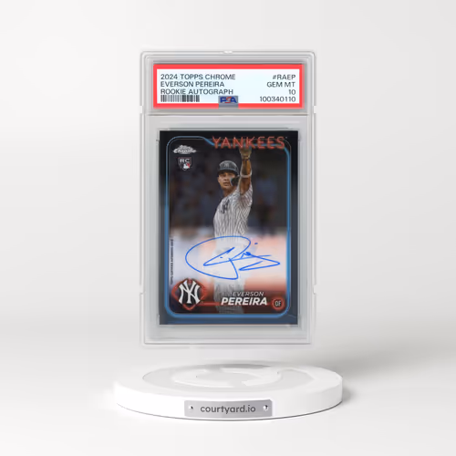 2024 Topps Chrome Rookie Autographs #RAEP Everson Pereira (PSA 10 GEM MINT)