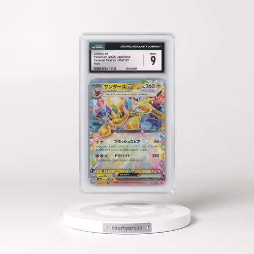 2024 Pokémon Sv8a-Terastal Fest EX #052 Jolteon EX - Holo (CGC 9 MINT)