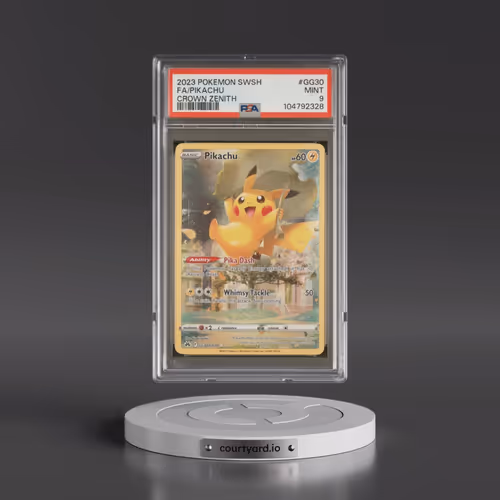 2023 Pokémon Sword and Shield Crown Zenith #GG30 Pikachu - Full Art (PSA 9 MINT)