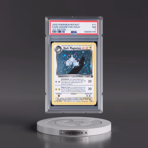2000 Pokémon Rocket #11 Dark Magneton - 1st Edition Holo (PSA 7 NM)