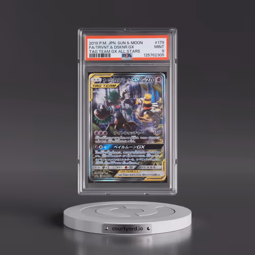 2019 Pokémon Sun & Moon Tag Team GX All Stars #179 Trevenant & Dusknoir GX - Holo Full Art (PSA 9 MI