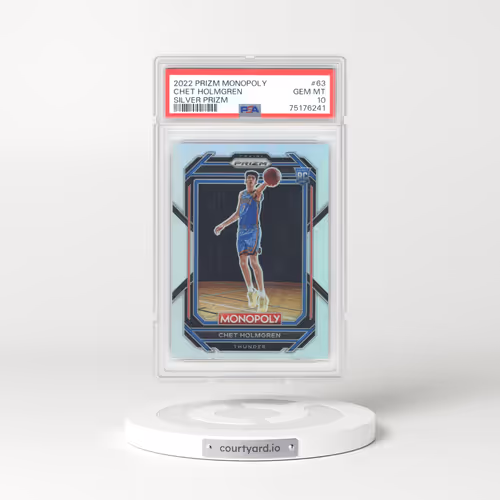 2022 Panini Prizm Monopoly #63 Chet Holmgren - Silver Prizm (PSA 10 GEM MINT)