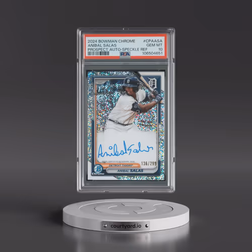 2024 Bowman Chrome Prospect Autographs #CPAASA Anibal Salas - Speckle Refractor (PSA 10 GEM MINT)