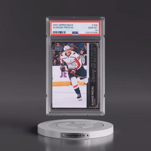 2021-2022 Upper Deck #706 Aliaksei Protas (PSA 10 GEM MINT)