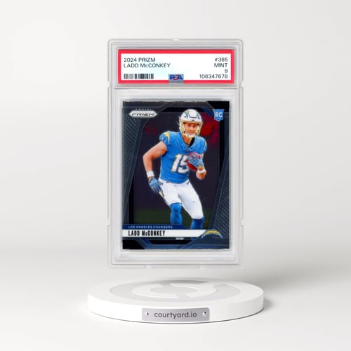 2024 Panini Prizm #365 Ladd McConkey (PSA 9 MINT)