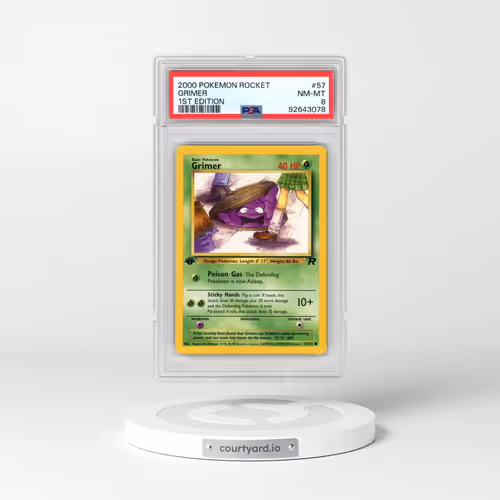 2000 Pokémon Rocket #57 Grimer - 1st Edition (PSA 8 NM-MT)