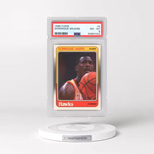 1988 Fleer #5 Dominique Wilkins (PSA 8 NM-MT)