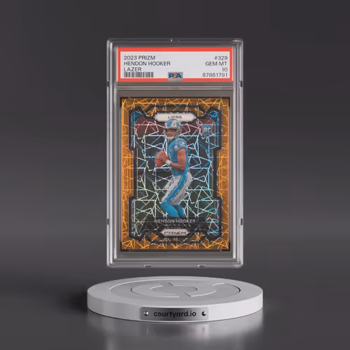 2023 Panini Prizm #329 Hendon Hooker - Lazer Prizm (PSA 10 GEM MINT)