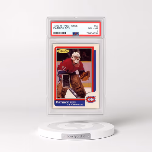 1986 O-Pee-Chee #53 Patrick Roy (PSA 8 NM-MT)