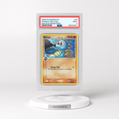 2006 Pokémon EX Dragon Frontiers #50 Horsea - Reverse Foil (PSA 9 MINT)