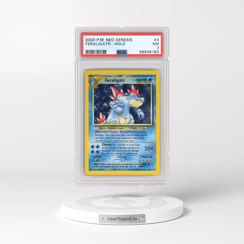 2000 Pokémon Neo Genesis #4 Feraligatr - Holo (PSA 7 NM)