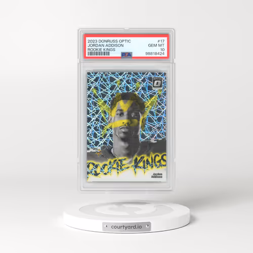 2023 Panini Donruss Optic Rookie Kings #17 Jordan Addison (PSA 10 GEM MINT)