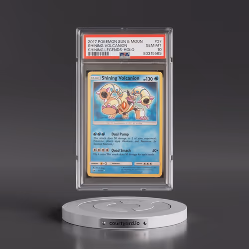 2017 Pokémon Sun & Moon Shining Legends #27 Shining Volcanion - Holo Holo (PSA 10 GEM MINT)