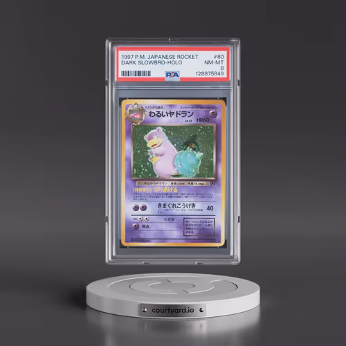 1997 Pokémon Rocket #80 Dark Slowbro - Holo (PSA 8 NM-MT)