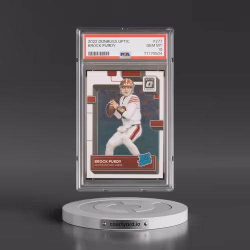 2022 Panini Donruss Optic #277 Brock Purdy (PSA 10 GEM MINT)
