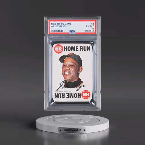 1968 Topps Game #8 Willie Mays (PSA 6 EX-MT)
