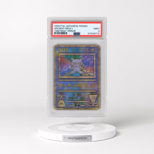 1998-99 Pokémon Pokemon Japanese Promo Ancient Mew I - "Nintedo" Error (PSA 9 MINT)