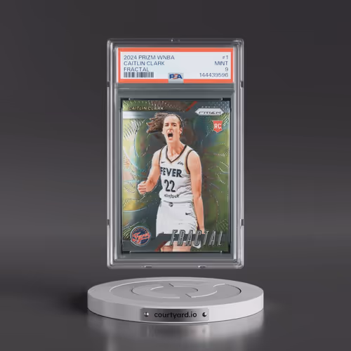 2024 Panini Prizm WNBA Fractal #1 Caitlin Clark (PSA 9 MINT)