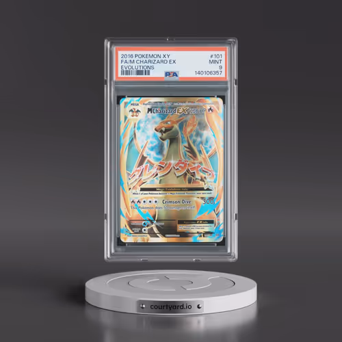 2016 Pokémon XY Evolutions #101 M Charizard EX - Holo Full Art (PSA 9 MINT)