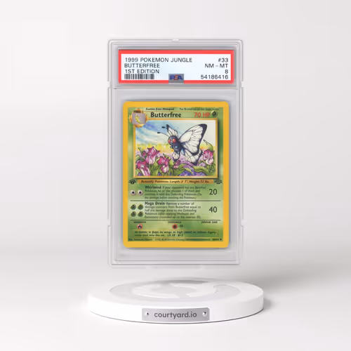 1999 Pokémon Jungle #33 Butterfree - 1st Edition (PSA 8 NM-MT)