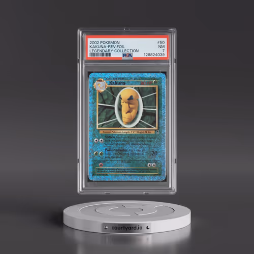 2002 Pokémon Legendary Collection #50 Kakuna - Reverse Foil (PSA 7 NM)