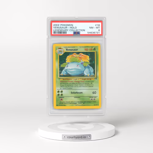 2002 Pokémon Legendary Collection #18 Venusaur - Holo (PSA 8 NM-MT)