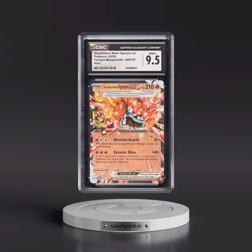 2024 Twilight Masquerade - TWM EN #040/167 Hearthflame Mask Ogerpon ex - Holo (CGC 9.5 MINT+)