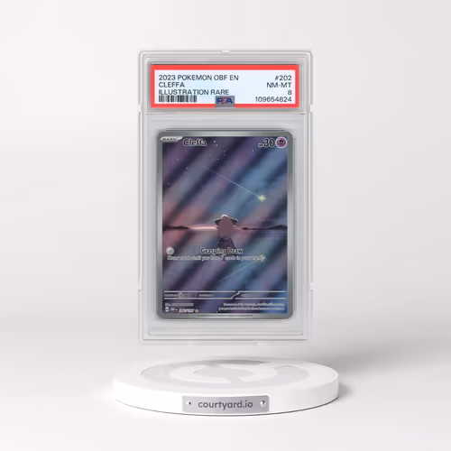 2023 Pokémon Obf EN-Obsidian Flames #202 Cleffa - Illustration Rare (PSA 8 NM-MT)